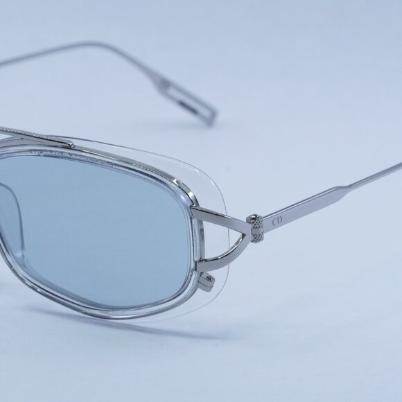 🕶️ New Dior NEODIOR S1U 88I0 Sunglasses - Silver Frame, Light Blue Lenses - Picture 3 of 10